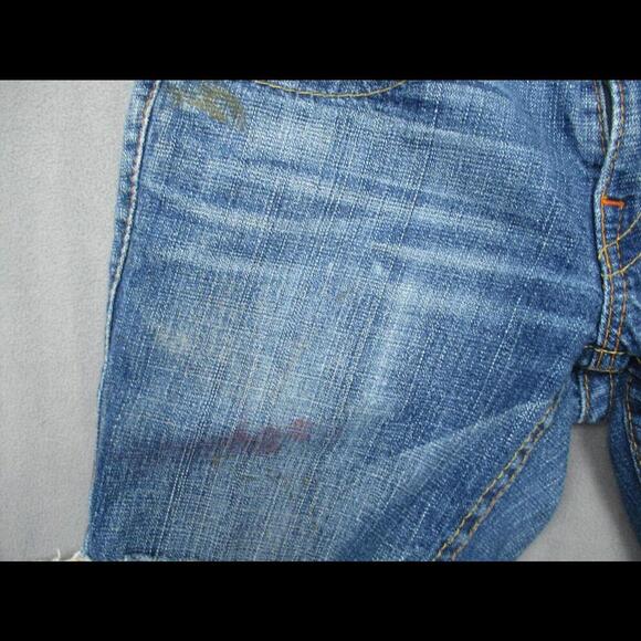 VTG TRUE RELIGION Bobby Blue Denim Jean Shorts Cut Offs Tag 31 Casual USA - Picture 3 of 9